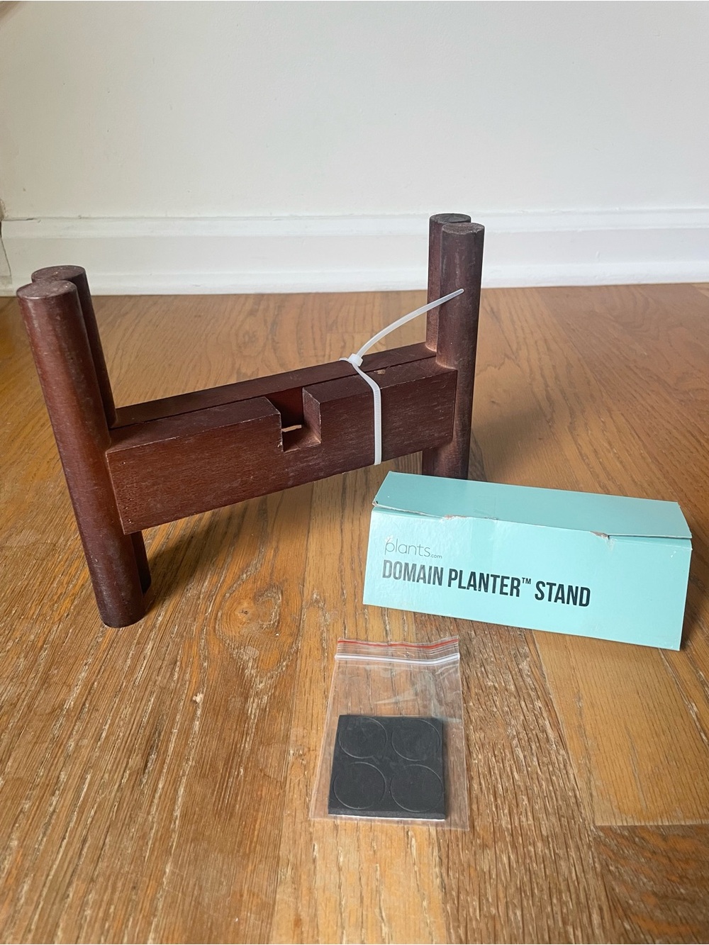 NWT Wood Domain Planter Stand